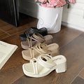 2025 new arrival: hot-selling women's high-heeled slippers - summer outdoor wear, height-increasing, non-slip sandals, fashionable wedge heel women's shoes