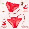zodiac year mesh sexy women's panties lace breathable transparent comfortable low-rise briefs