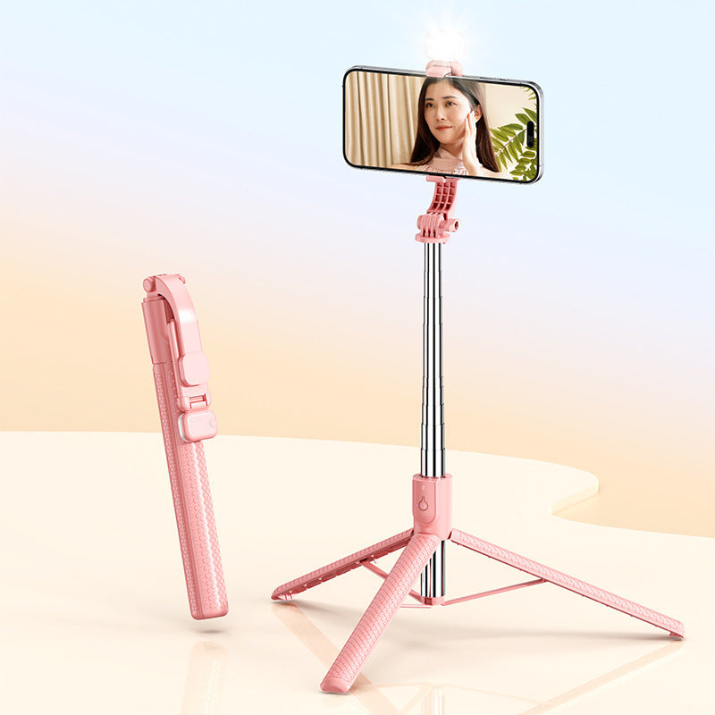 r7l selfie stick 1.7m handheld stabilizer anti-shake r7l telescopic bluetooth remote fill light phone holder