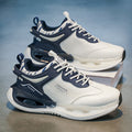 Men's 2026 spring new arrival: air cushion shock absorption, soft sole, height increasing, thickened high-top platform sneakers - trendy basketball shoes for men