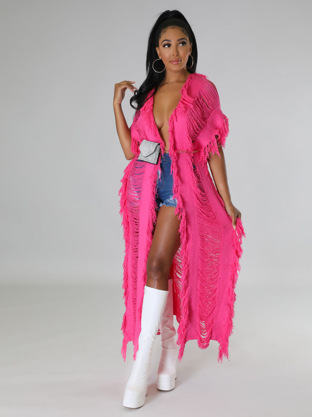 Bestselling european and american fashion crochet cardigan with tassels - autumn/winter knitwear for cross-border e-commerce on