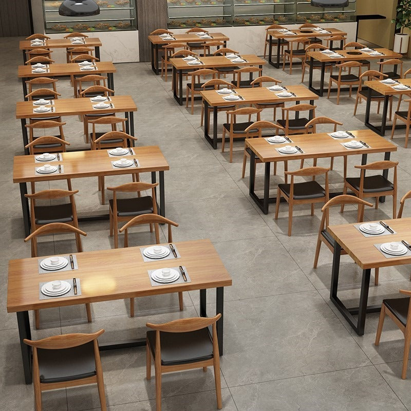 Customized induction cooker dining table BBQ restaurant Hot pot restaurant with induction cooker skewers dining table and chairs BBQ restaurant dining table and chairs