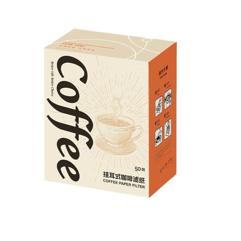Coffee hanging ear filter bag filter paper hand brewed coffee hanging ear filter bag food grade hanging ear thickened material coffee filter bag