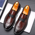 Men's genuine leather dress shoes - new hand-crafted texture, business & casual style, british pointed toe, groom & wedding shoes