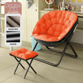 レ orange single chair + footrest レ