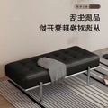 Shoe-changing stool at the door, can be used as a home entrance, pull-out bench, sofa stool, bed end stool, accessible luxury leather stool, living room