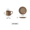 Silver brown-cup and saucer