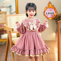 Ready-to-ship girls' dresses - autumn  new arrivals: lolita red kids' princess dress, stylish birthday tutu skirt