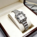 New arrival square light luxury fashion women's watch women's style ins cold wind chain diamond-encrusted student party cross-border women's watch