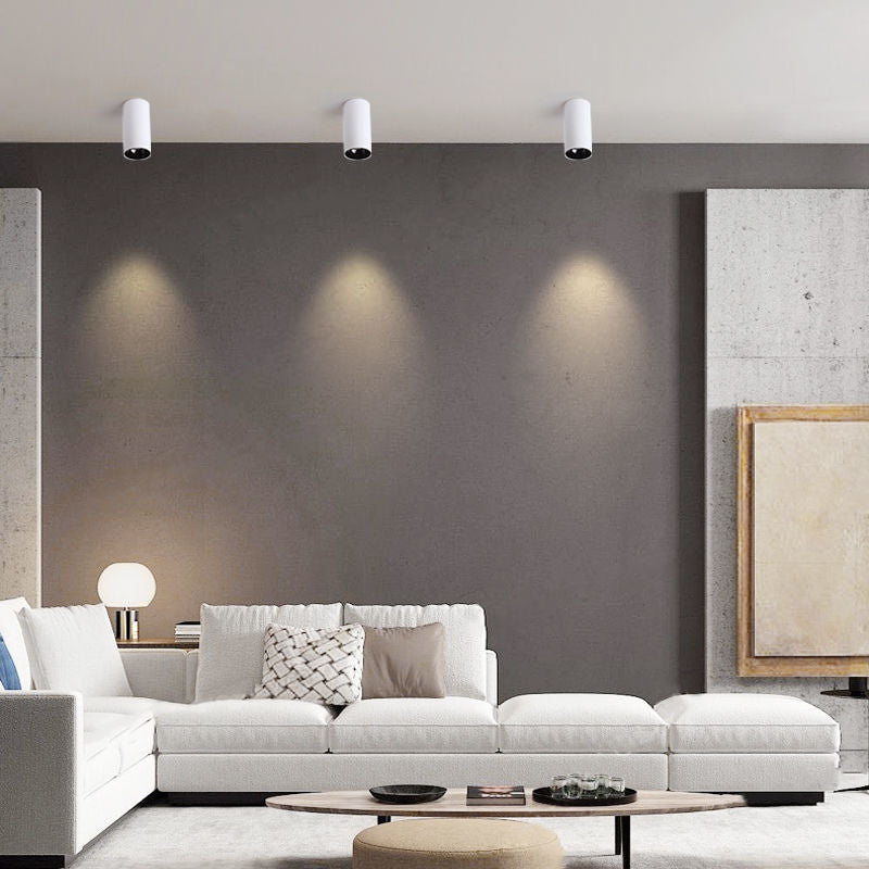 Surface mounted downlight spotlight high display finger free opening and anti-glare living room aisle corridor led ceiling light deep cup