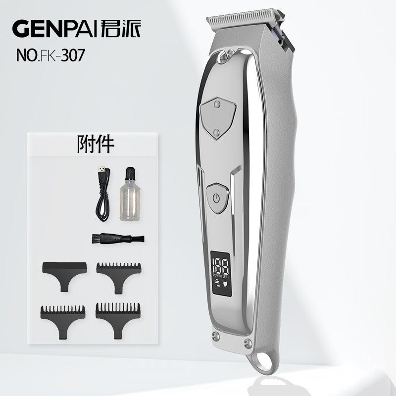Electric clipper hairdressing electric hairdressing clipper oil head engraving clipper shaved head knife for homewaterproof