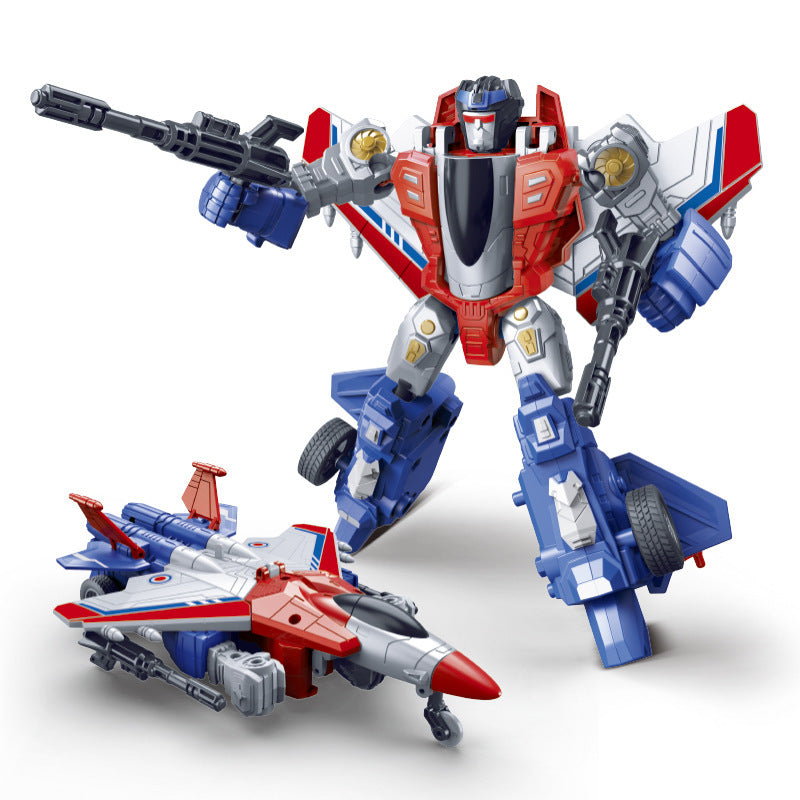 kids transforming robot inertial toy car aircraft war fighter fighter artificial model factory direct sales