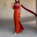 summer new women's fashion: european & american style cross-border dress - elegant and stylish a-line dress with waist-cinching ribbon detail