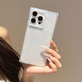 Suitable for apple 16promax creative square mobile phone case anti-fall iphone15 transparent 13 protective cover 14plus