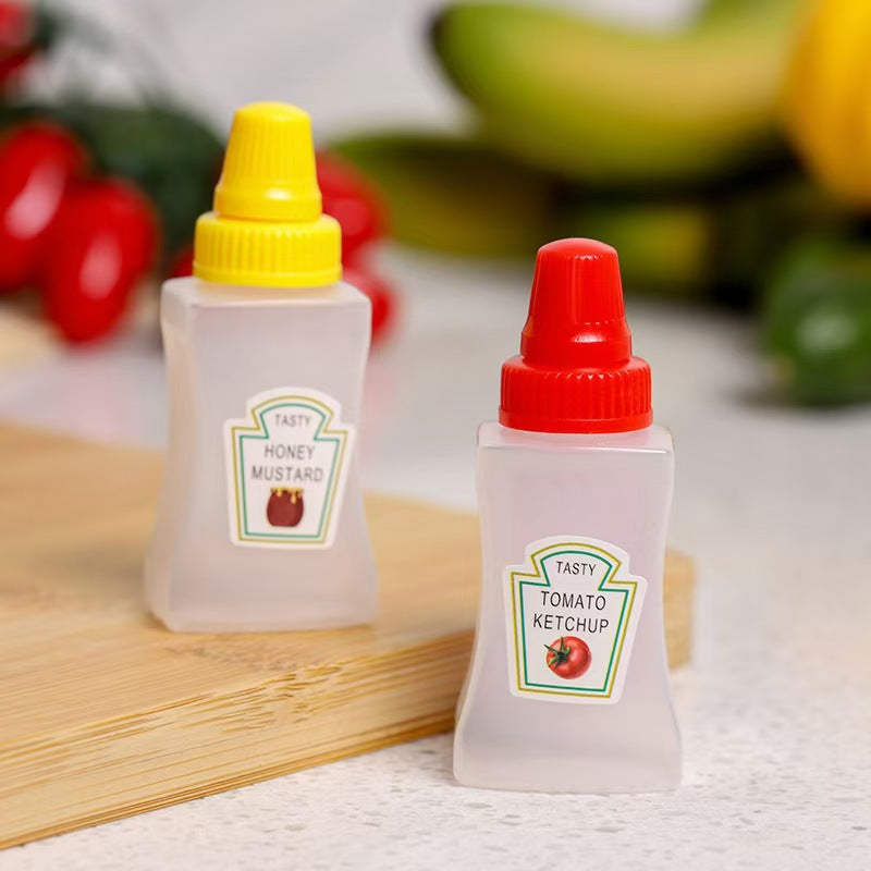 Mini sauce bottle plastic squeeze sauce bottle japanese style squeeze condiment bottle food grade portable soy sauce bottle cross-border