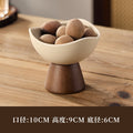 Japanese creative stoneware dessert cup dessert bowl ice cream cup tall flying saucer bottom seat afternoon tea snack plate