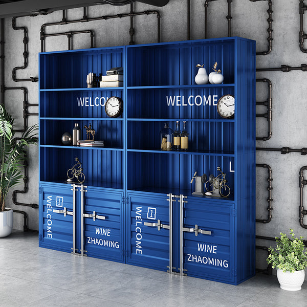 LEGO Figure Display Cabinet Display Cabinet Industrial Wind Container Commercial Iron Display Shelf Restaurant Wine Cabinet