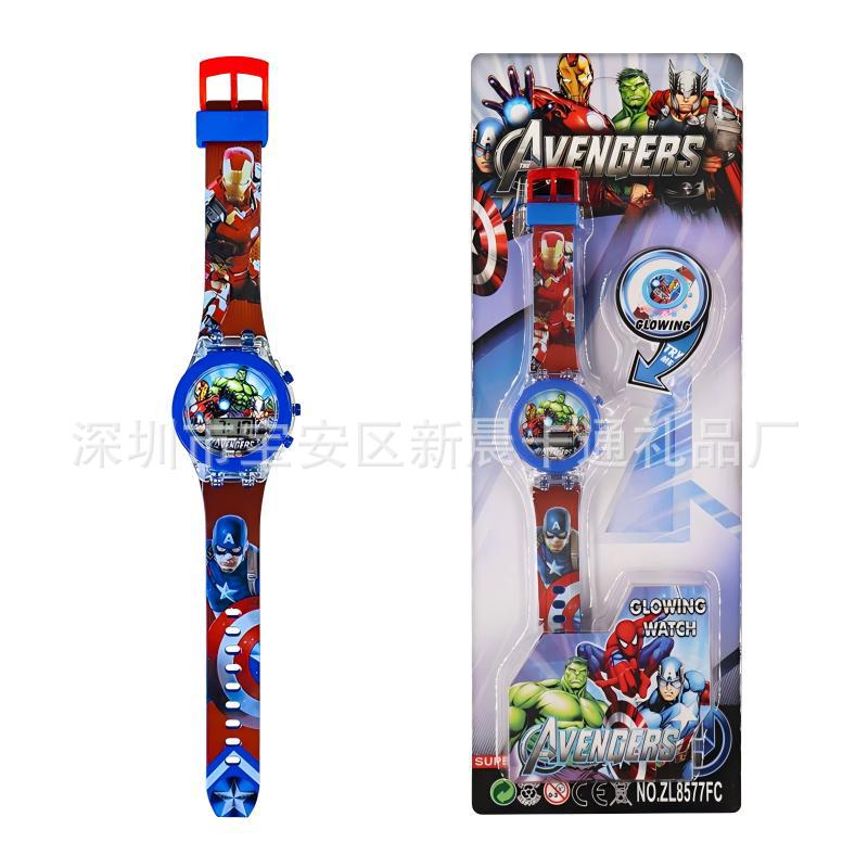 Wholesale children's luminous glow-in-the-dark cute cartoon electronic quartz watches - perfect for elementary school students and kindergarten toys