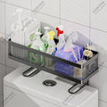 Bathroom storage rack, tissue storage rack above the toilet, bathroom toilet sink, shower gel artifact rack