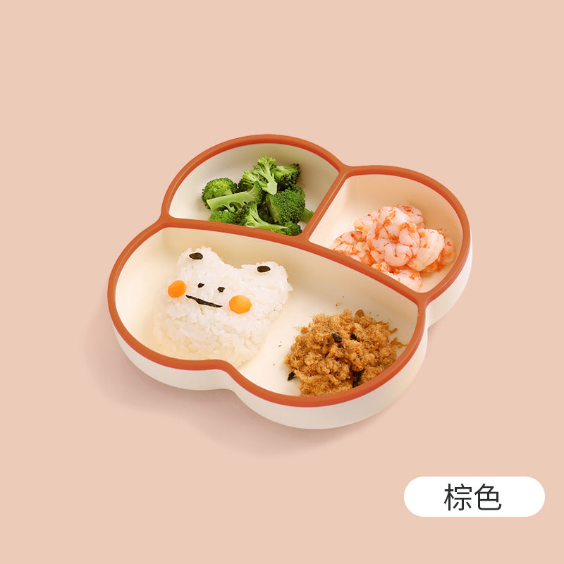 Baby elephant snack bowl - portable, spill-proof kids' meal set for on-the-go: includes fruit cup and silicone feeding plate for baby food