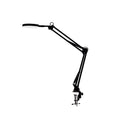 Clip-on desk lamp - long arm, foldable, designer style - ideal for reading, drawing, and computer work