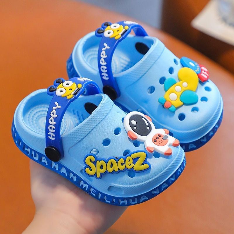 Eva kids' clogs - summer girls' indoor anti-slip cartoon boys' mid-to-large children's baby slippers & beach sandals