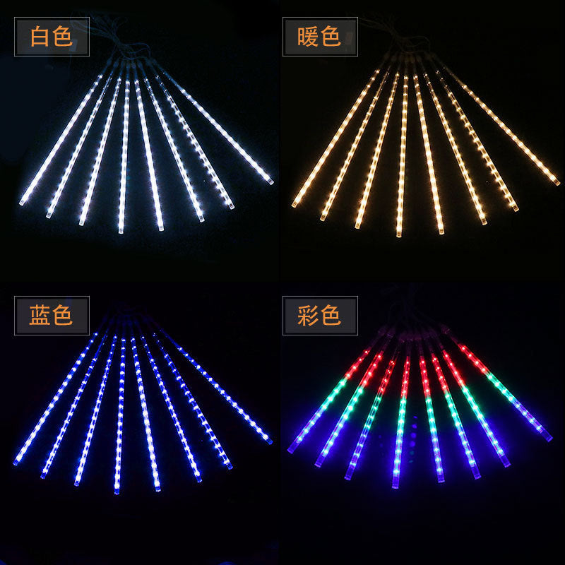 LED meteor shower light outdoor decoration Gypsy lighting project landscape lighting light waterproof patch meteor lights