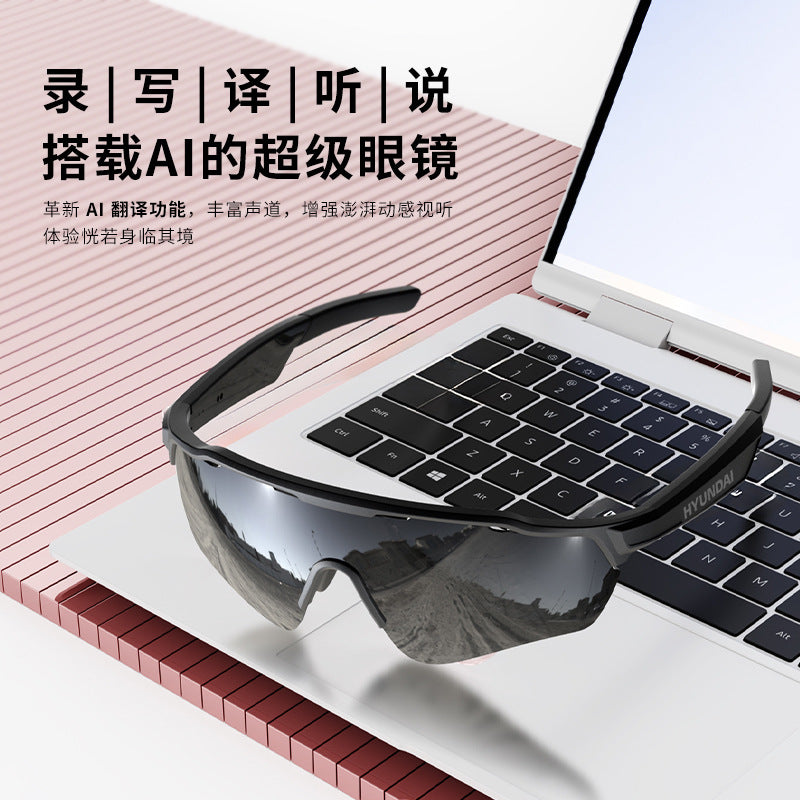 Hyundai g11 bluetooth smart ai translation glasses simultaneous interpretation real-time magnetic sunglasses uv protection