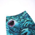 sourcing 3d digital print deep sea blue whale adventure pajama set - short sleeve top & shorts (2-piece)