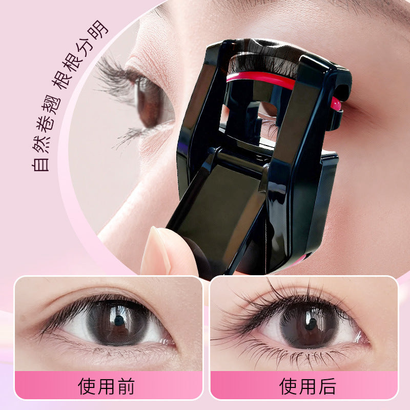 Rhino lady eyelash curler - no pinch, manual eyelash curling tool, mini wide angle eyelash curler, eyelash specific tool