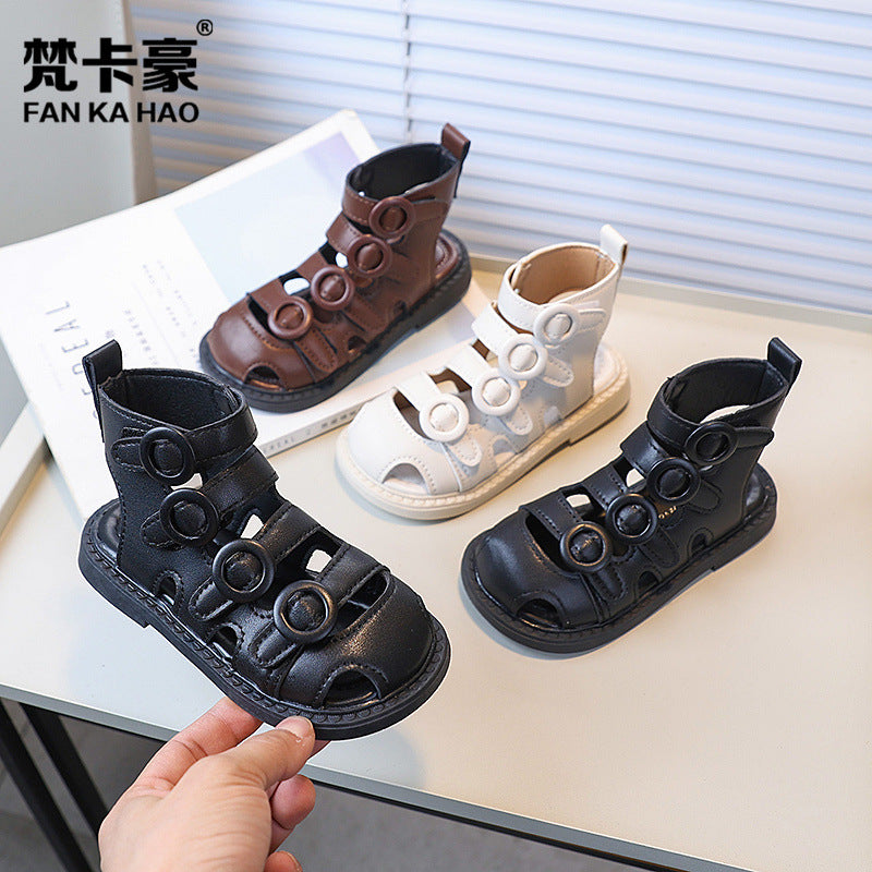 Girls' fashion roman sandals - new korean style summer  collection - casual soft-soled beach shoes for kids