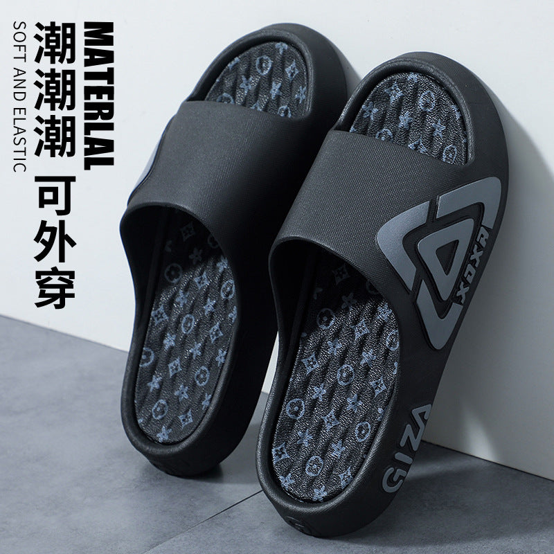 Men's slippers - summer indoor home anti-slip outdoor trendy fashion teenager outdoor sandals - new arrivals