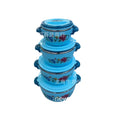 foreign trade factory direct sales insulated bucket insulated pot abs plus stainless steel household tableware fresh-keeping pot four-piece set