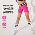 High-elasticity, skin-friendly activewear set for girls: quick-dry running, training, yoga, and workout shorts