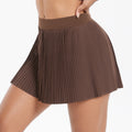 fashionpatchworkfake two-piece hip pocket pleated skirt sports running fitness easiest for match yoga wear short skirt for women