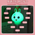 Smart voice-activated bunny night light - color-changing ambient light, perfect for feeding and bedroom use, mini table lamp