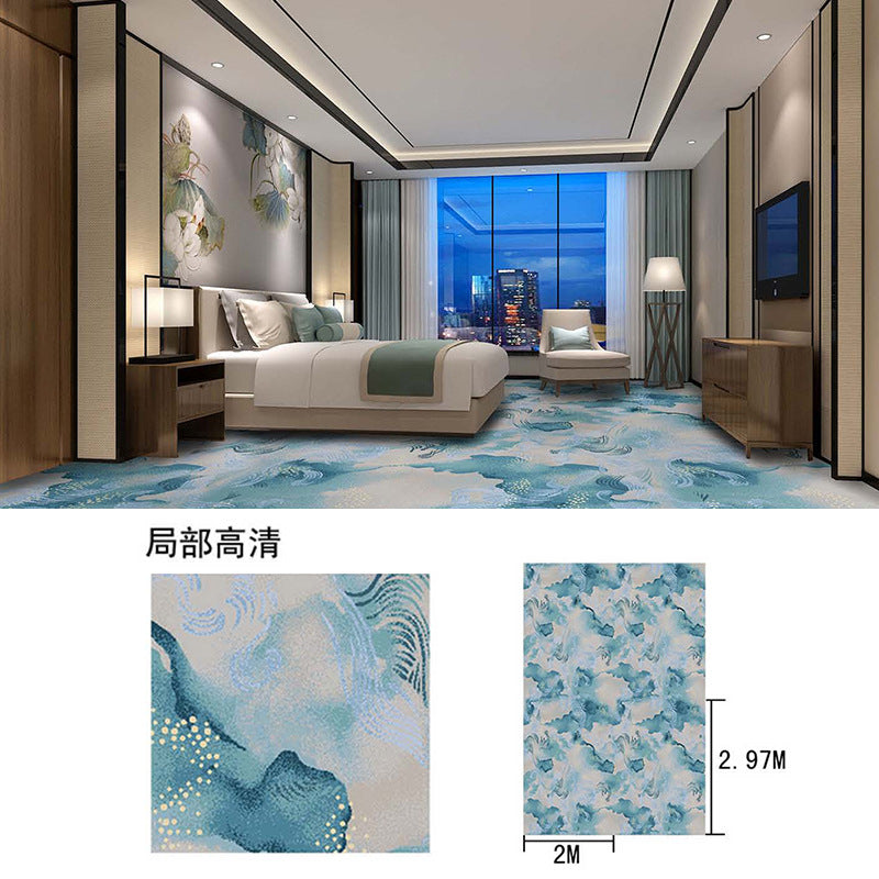 Hotel, guesthouse, b&b room corridor carpet, nylon b1 grade fireproof, full coverage, thickened, soundproof bedroom bedside rug