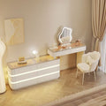 New arrival mirror dressing table for home bedroom classy sense chest all-in-one dressing table casual solid wood long dressing table
