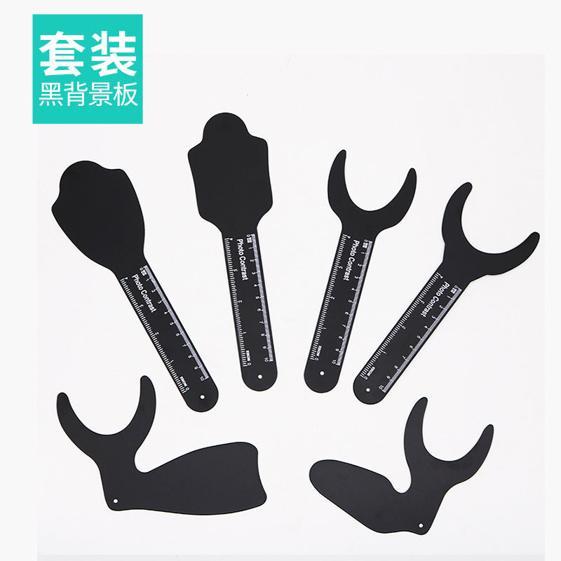 Dental tools, black background plate, orthodontic materials, retractor reflector, photo inside the mouth, photography, back plate wholesale