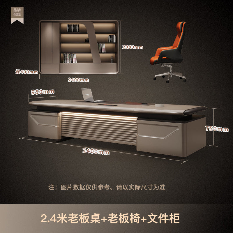 Saint li accessible luxury boss president manager supervisor desk executive desk casual modern thickened paint office desk chair
