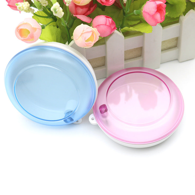 Orthodontic retainer box rotating small tooth box, portable denture box tooth storage box, braces storage box wholesale