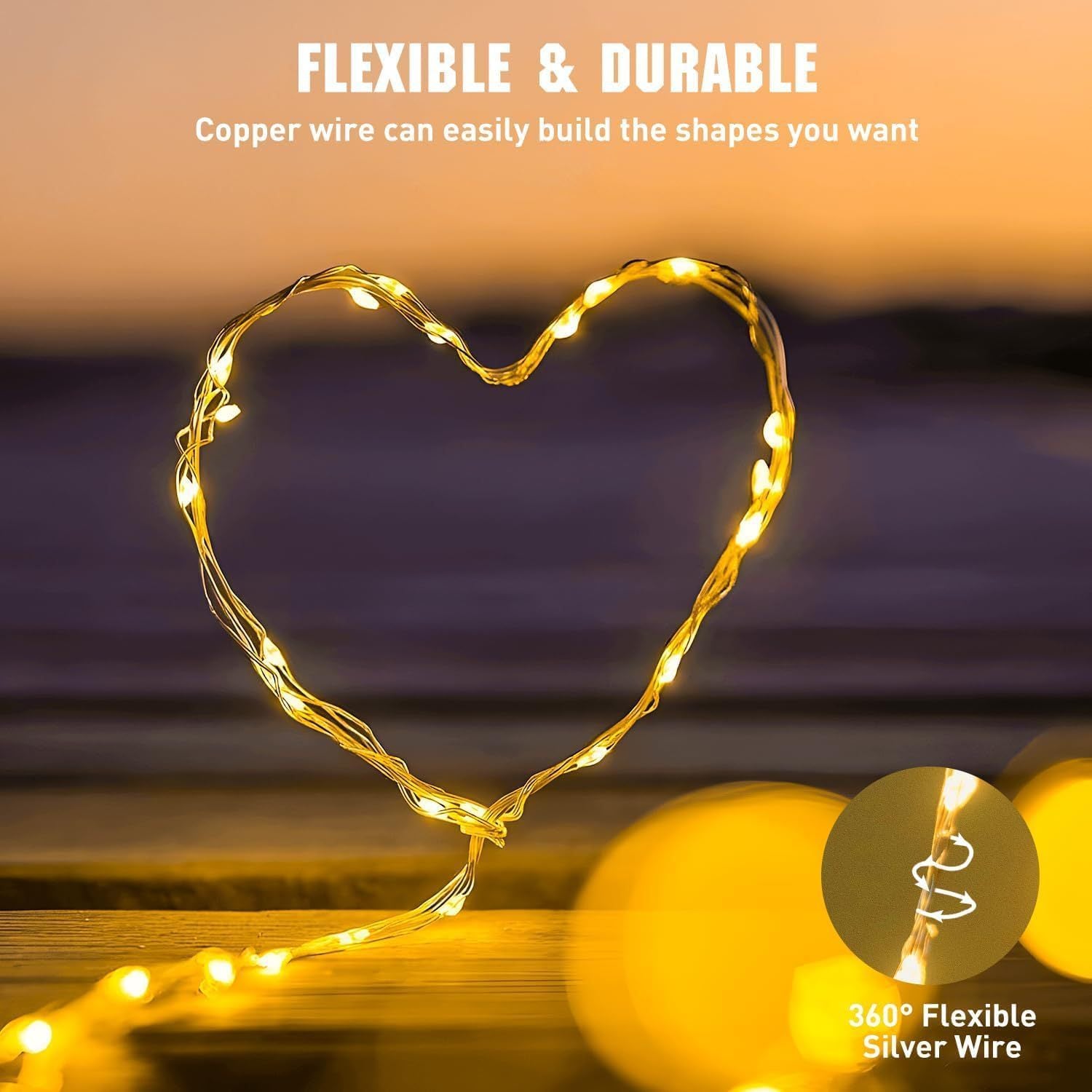 LED copper wire light battery box light string luminous light strip Bobo ball string light handicraft winding copper wire lights wholesale