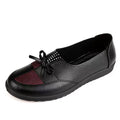Soft leather soft bottom ladieswear shoes flatsabrasion resistantwaterproofbows work shoes wechat group purchase live broadcast one piece dropshipping