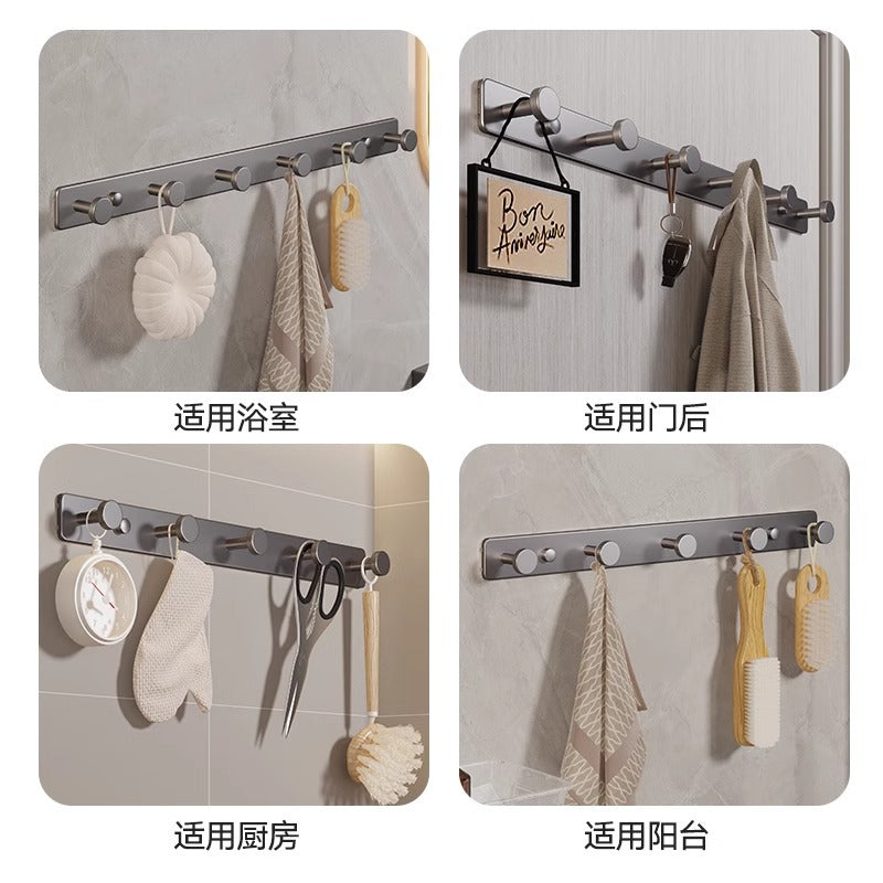 No punching clothes hook wall-mounted entrance door back coat wall entrance entrance clothes row hook clothes hanger hook