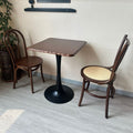 American medieval style solid wood dining chair cafe table and chair square table rattan chair back chair dining table set retro style