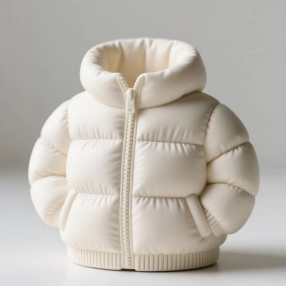 Influencer-approved 3d printed down jacket pen holder - creative desk organizer, home decor, toy, gift - new trendy design d1