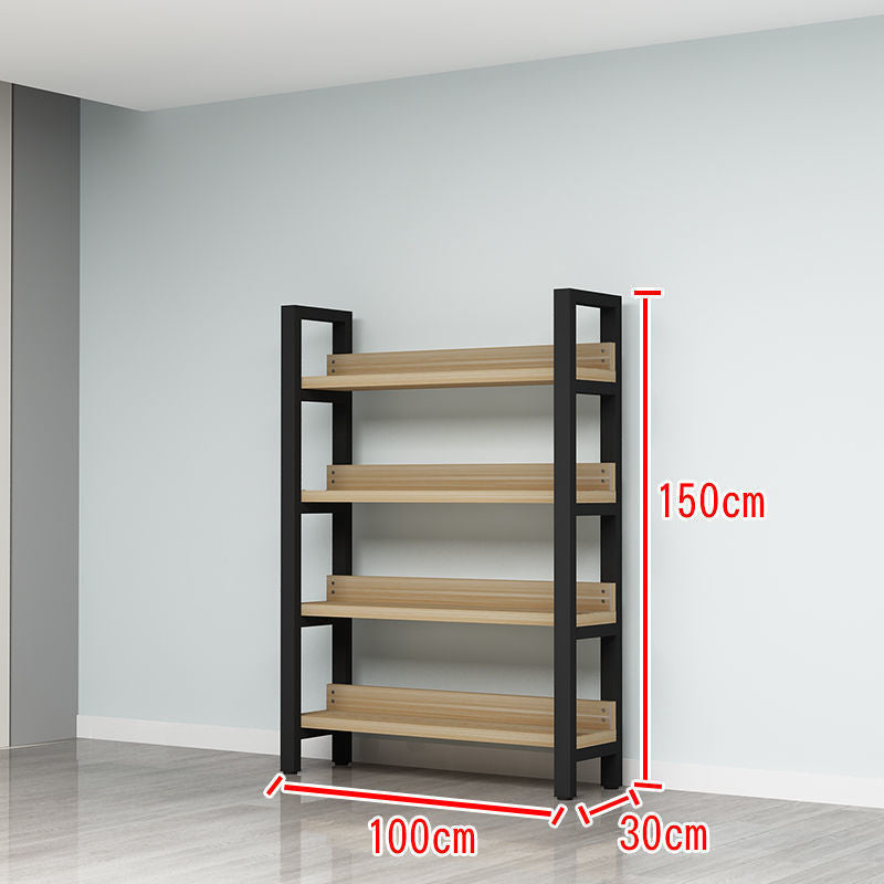 Steel and wood shelves Shelves Commercial storage shelves Multi-layer supermarket Convenience store Snacks Cosmetics sample display shelves