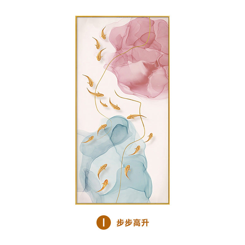 Large size can be flipped meter box decorative painting into the door, the entrance comes and goes, modern simple vertical wall painting