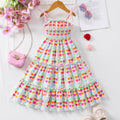 Children's suspender heart dress suspender skirt