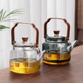 Tea kettle thickened glass handle kettle large capacity tea maker steaming all-in-one health-preserving kettle electric ceramic stove bubble tea kettle